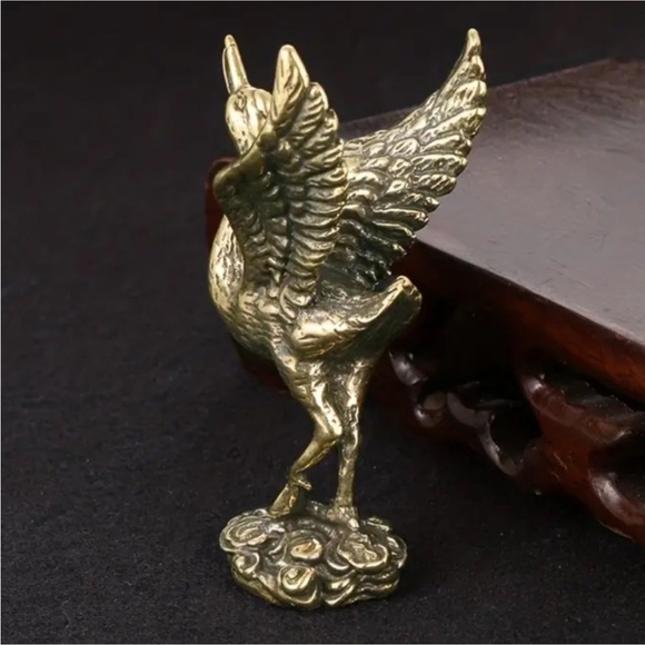 Solid Brass Crane - Picture 9 of 9